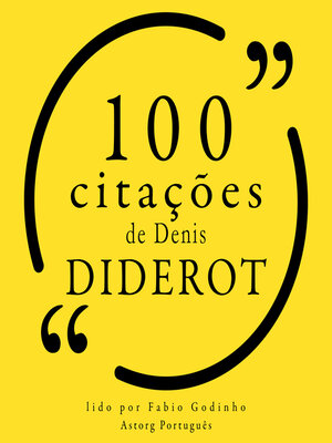 cover image of 100 citações de Denis Diderot